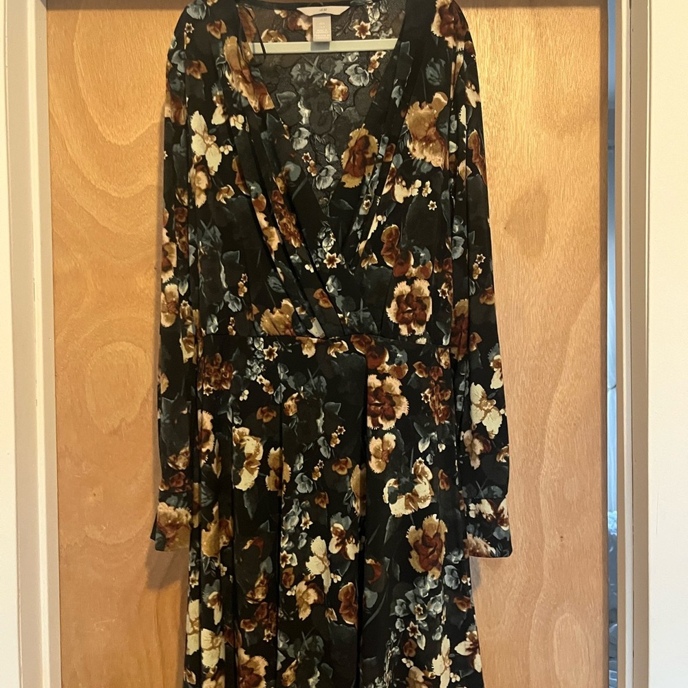 Floral Long Sleeve Dress H&M